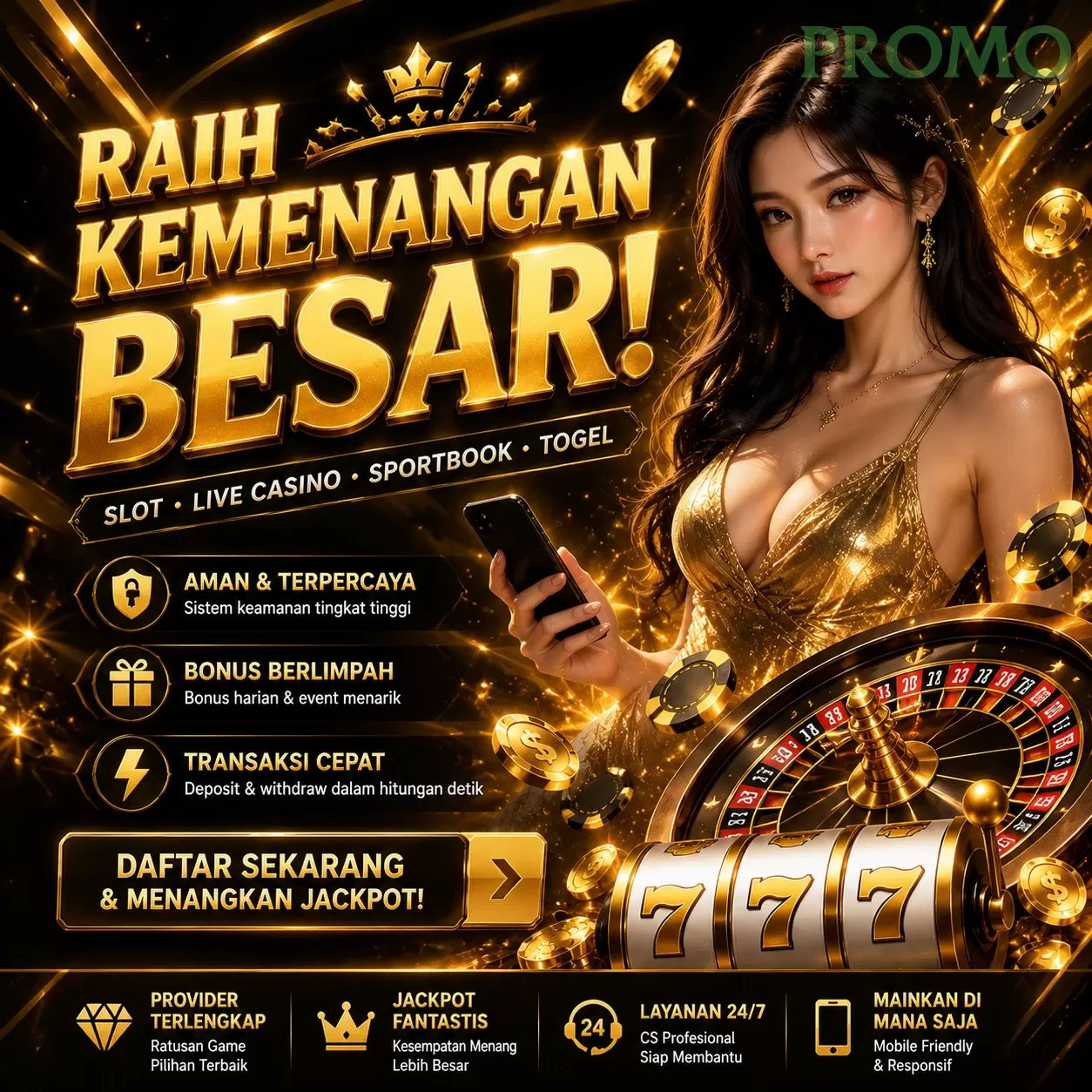 Main promot1 Menang Jackpot Besar