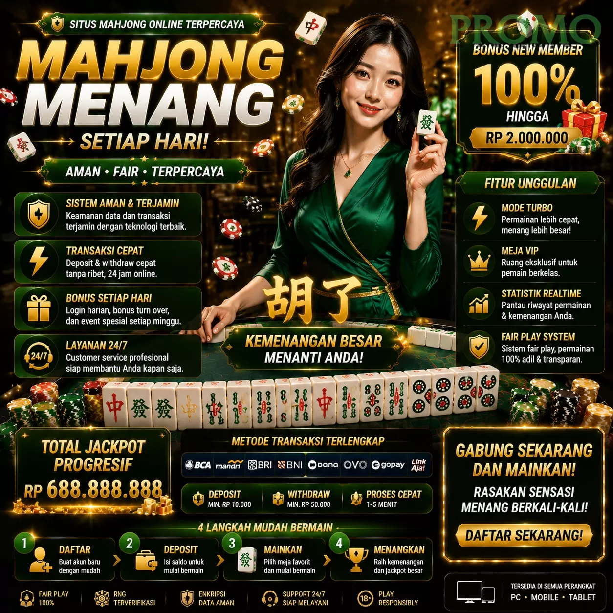 BONUS GARANSI KEKALAHAN SALDO KEMBALI 100_ promotion image